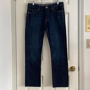 Men's Dark Blue Straight-Leg Jeans